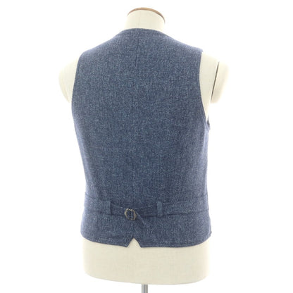 【中古】ラルディーニ LARDINI ウールナイロン カジュアル系ジレ ネイビー【 46 】【 状態ランクD 】【 メンズ 】