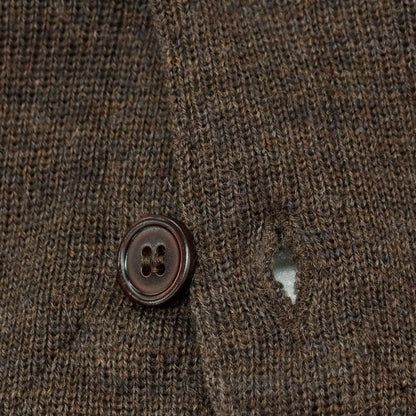 【中古】グランサッソ GRAN SASSO ウール ジレ ニットベスト ダークブラウン【 44 】【 状態ランクA 】【 メンズ 】