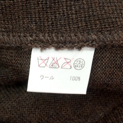 【中古】グランサッソ GRAN SASSO ウール ジレ ニットベスト ダークブラウン【 44 】【 状態ランクA 】【 メンズ 】