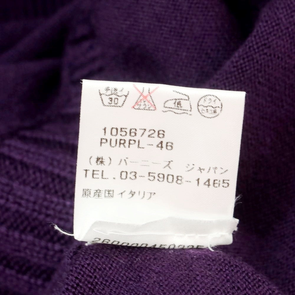 【中古】クルチアーニ CRUCIANI ハイゲージ ウール カーディガン パープル【 46 】【 状態ランクB 】【 メンズ 】