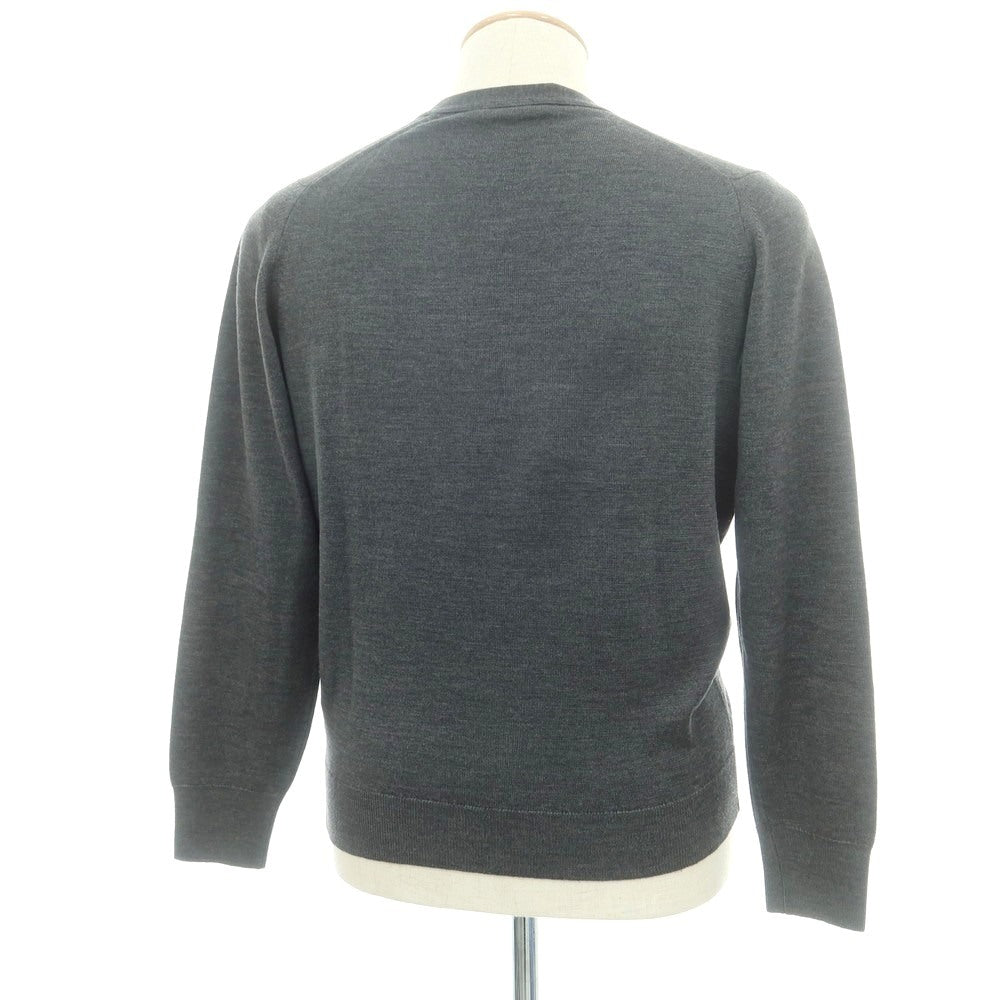 【中古】ジョンスメドレー JOHN SMEDLEY ハイゲージ ウール カーディガン ダークグレー【 S 】【 状態ランクC 】【 メンズ 】
