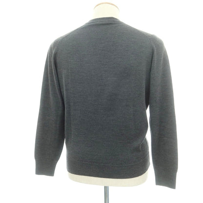 【中古】ジョンスメドレー JOHN SMEDLEY ハイゲージ ウール カーディガン ダークグレー【 S 】【 状態ランクC 】【 メンズ 】