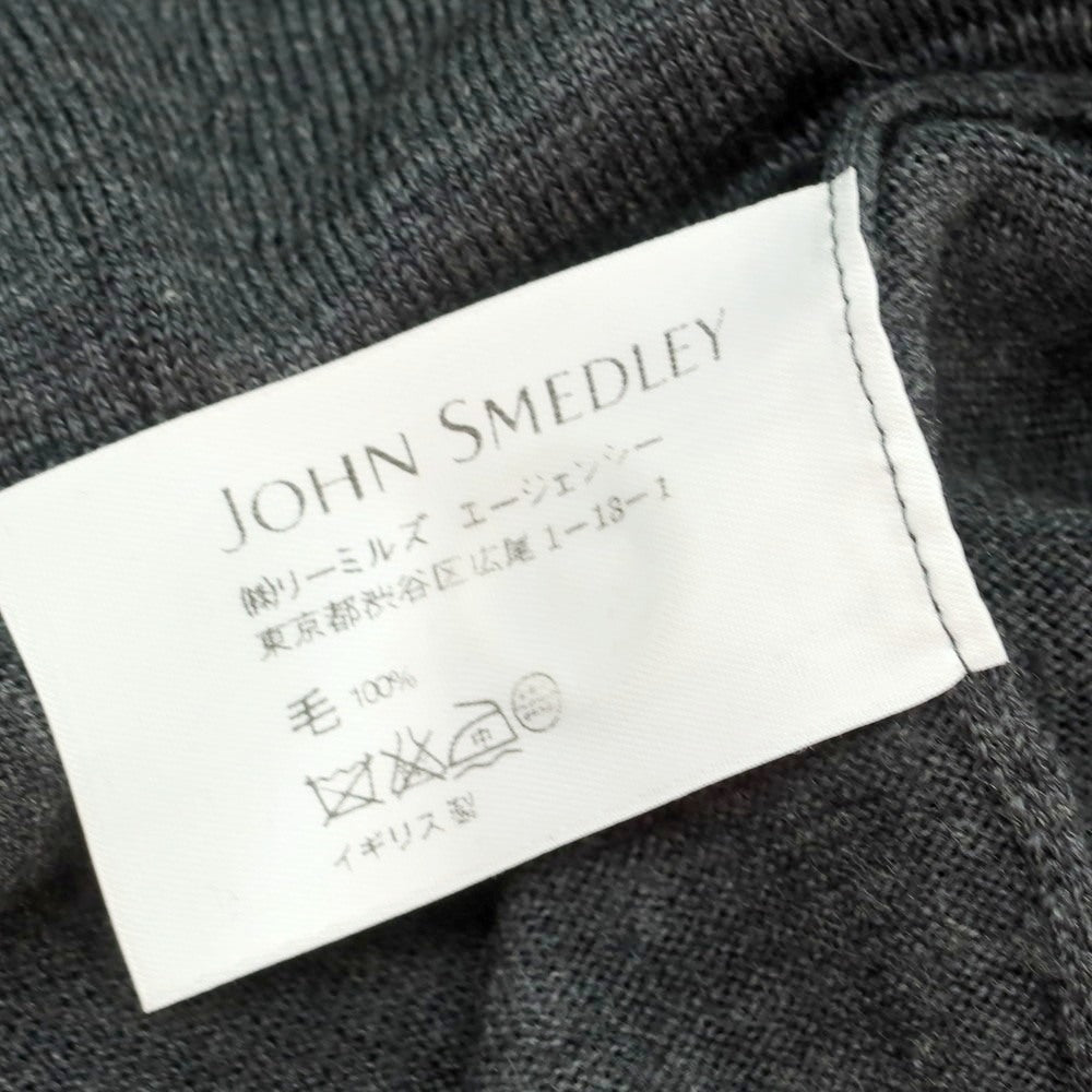 【中古】ジョンスメドレー JOHN SMEDLEY ハイゲージ ウール カーディガン ダークグレー【 S 】【 状態ランクC 】【 メンズ 】