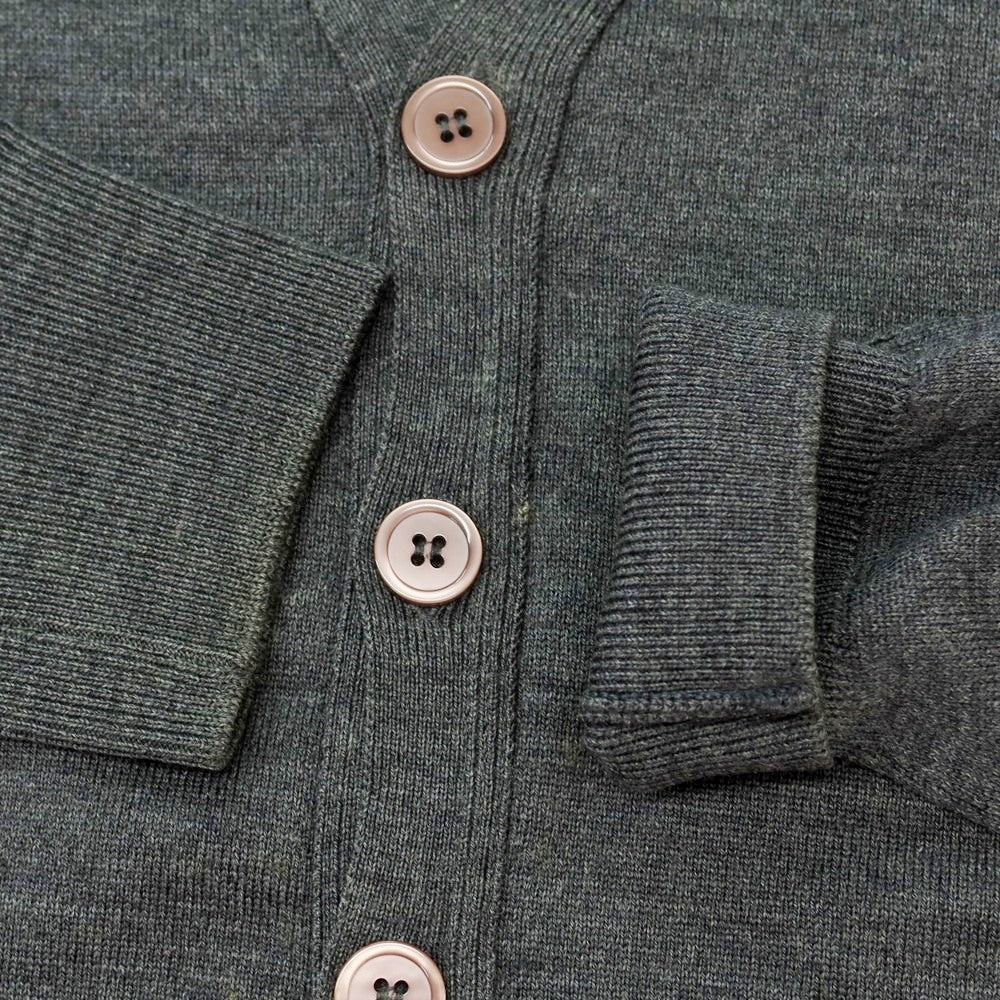 【中古】ジョンスメドレー JOHN SMEDLEY ハイゲージ ウール カーディガン ダークグレー【 S 】【 状態ランクC 】【 メンズ 】