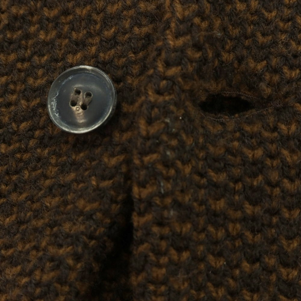 【中古】ドルモア DRUMOHR ミドルゲージウール ニットジャケット ブラウン【 44 】【 状態ランクB 】【 メンズ 】