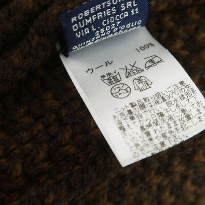 【中古】ドルモア DRUMOHR ミドルゲージウール ニットジャケット ブラウン【 44 】【 状態ランクB 】【 メンズ 】