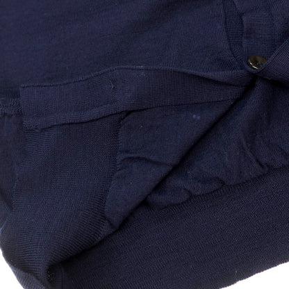 【中古】ドルモア DRUMOHR ハイゲージ ウール ニットベスト ネイビー【 48 】【 状態ランクC 】【 メンズ 】