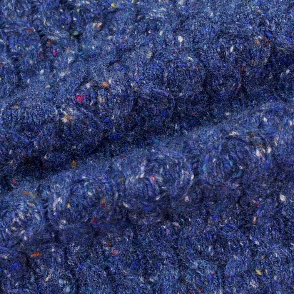 【中古】ドルモア DRUMOHR ウールナイロン クルーネック プルオーバーニット ブルー【 46 】【 状態ランクC 】【 メンズ 】