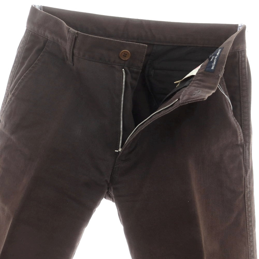 【中古】コムデギャルソンオム COMME des GARCONS HOMME ツイルコットン ワークパンツ グレイッシュブラウン【サイズM】【 状態ランクC 】【 メンズ 】 [CPD]