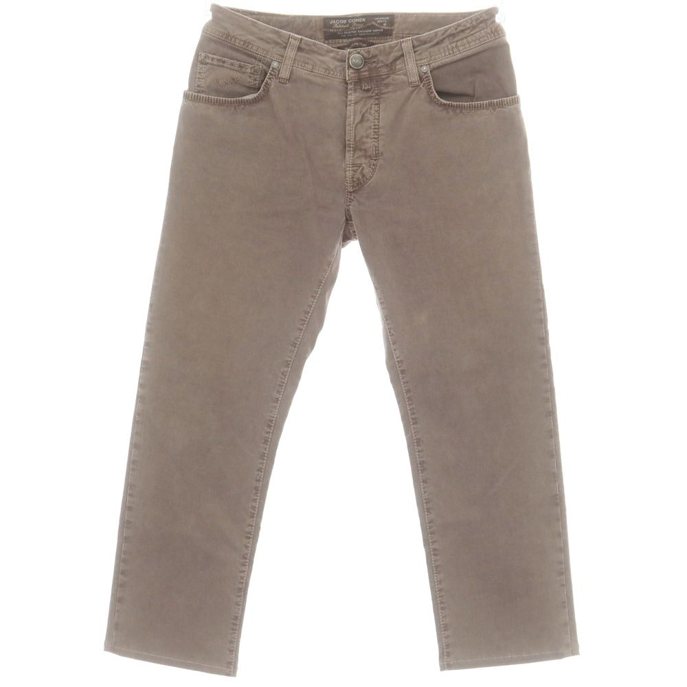 【中古】ヤコブコーエン JACOB COHEN PW622COMFORT ストレッチコットン 5ポケットパンツ ブラウン【 32 】【 状態ランクB 】【 メンズ 】