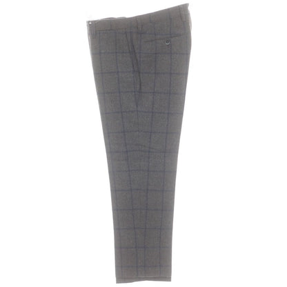 【中古】ジーティーアー G.T.A ウール チェック ドレススラックスパンツ ダークグレーxネイビー【 46 】【 状態ランクB 】【 メンズ 】