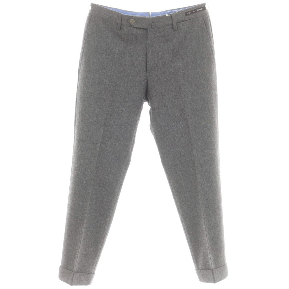【中古】ピーティーゼロウーノ PT01 ウール ドレススラックスパンツ グレー【 46 】【 状態ランクD 】【 メンズ 】