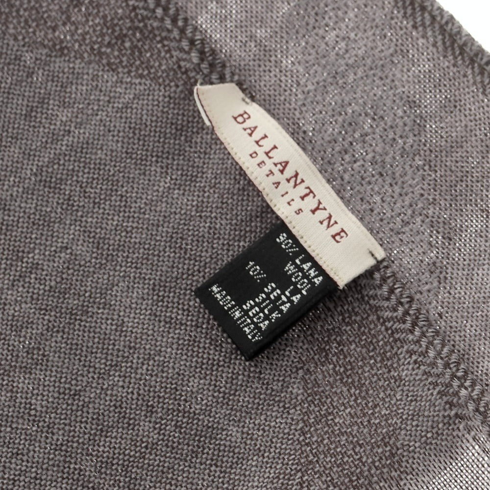 【中古】バランタイン BALLANTYNE ウールシルク ストール グレー系【 状態ランクC 】【 メンズ 】