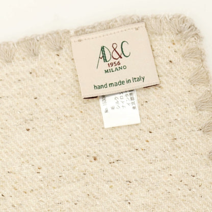 【中古】アーディーアンドシー AD&amp;C 1956 ウールシルク ポケットチーフ ベージュ【 状態ランクB 】【 メンズ 】
