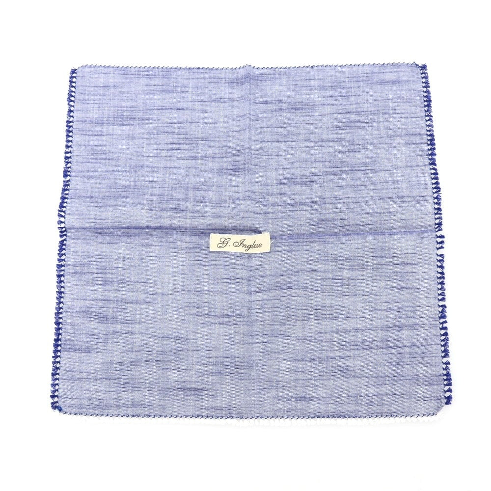 【中古】ジョバンニ イングレーゼ Giovanni Inglese コットン ポケットチーフ ライトネイビー【 状態ランクA 】【 メンズ 】