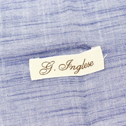 【中古】ジョバンニ イングレーゼ Giovanni Inglese コットン ポケットチーフ ライトネイビー【 状態ランクA 】【 メンズ 】