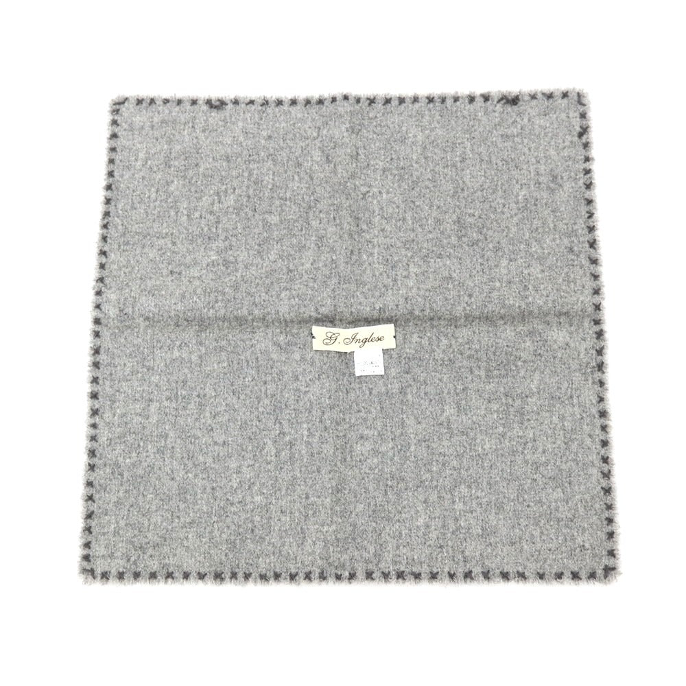【中古】ジョバンニ イングレーゼ Giovanni Inglese ウール ポケットチーフ グレー【 状態ランクA 】【 メンズ 】