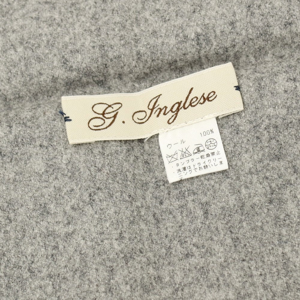 【中古】ジョバンニ イングレーゼ Giovanni Inglese ウール ポケットチーフ グレー【 状態ランクA 】【 メンズ 】