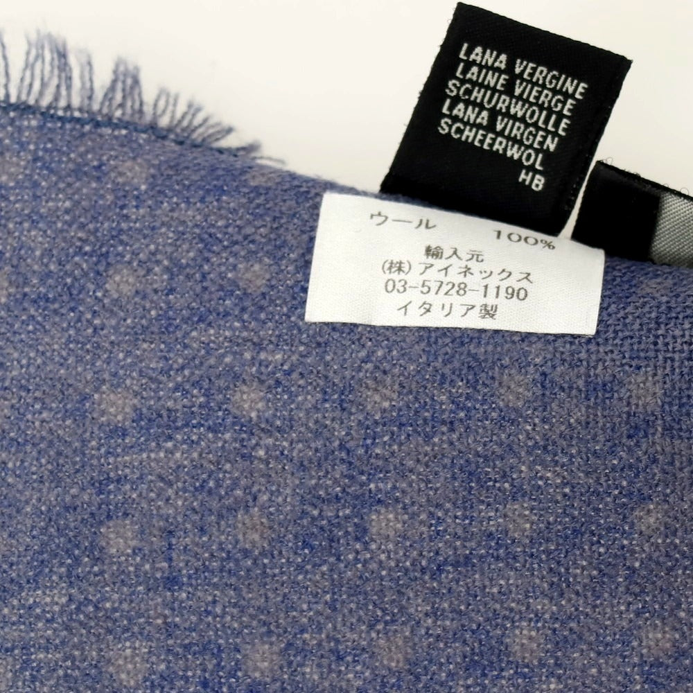 【中古】ホリデイ アンド ブラウン HOLLIDAY &amp; BROWN ウール ドット柄 ポケットチーフ ネイビーxグレー【 状態ランクA 】【 メンズ 】