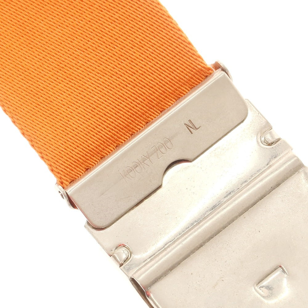 【中古】クーキー ズー KOOKY ZOO ナイロン系 ベルト オレンジ【 状態ランクB 】【 メンズ 】