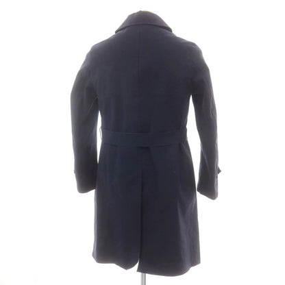 【中古】マッキントッシュ Mackintosh ゴム引き コットン ダブルブレストコート ネイビー【 38 】【 状態ランクD 】【 メンズ 】