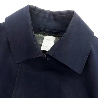 【中古】マッキントッシュ Mackintosh ゴム引き コットン ダブルブレストコート ネイビー【 38 】【 状態ランクD 】【 メンズ 】
