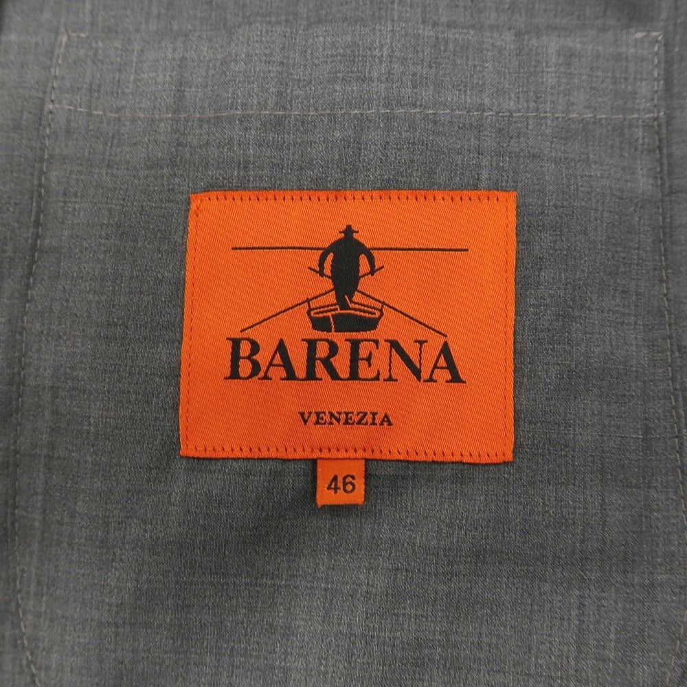 【中古】バレナ BARENA ウール 4B ダブルスーツ セットアップ グレー【サイズ46】【 状態ランクC 】【 メンズ 】