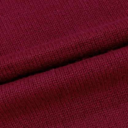 【中古】ウィリアムロッキー WILLIAM LOCKIE UNITED ARROWS別注 カシミヤ クルーネック プルオーバーニット ワインレッド【 38 】【 状態ランクB 】【 メンズ 】