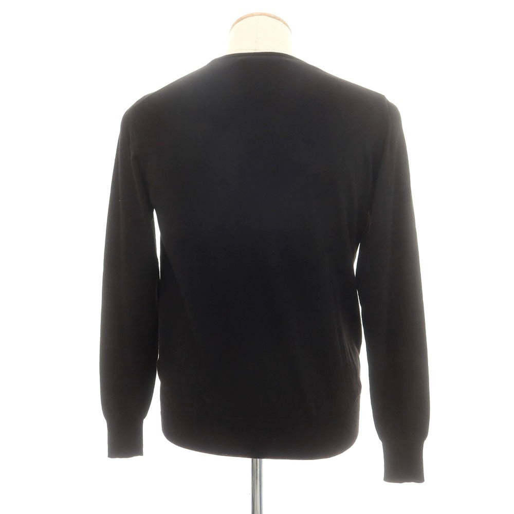 【中古】ソブリン SOVEREIGN ハイゲージ ウール クルーネック プルオーバーニット ブラック【 M 】【 状態ランクB 】【 メンズ 】