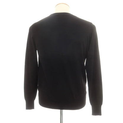 【中古】ソブリン SOVEREIGN ハイゲージ ウール クルーネック プルオーバーニット ブラック【 M 】【 状態ランクB 】【 メンズ 】