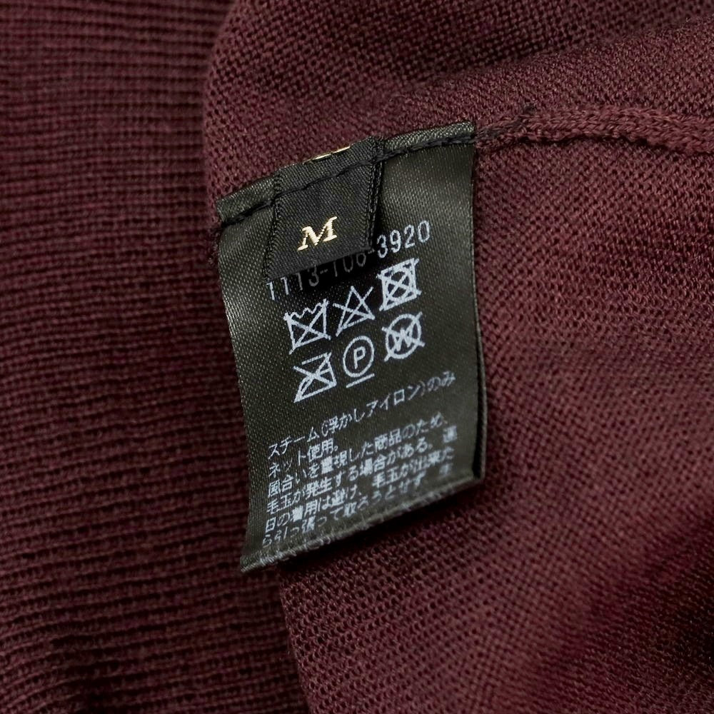 【中古】ソブリン SOVEREIGN ハイゲージ ウール クルーネック プルオーバーニット ブラウンパープル【 M 】【 状態ランクB 】【 メンズ 】