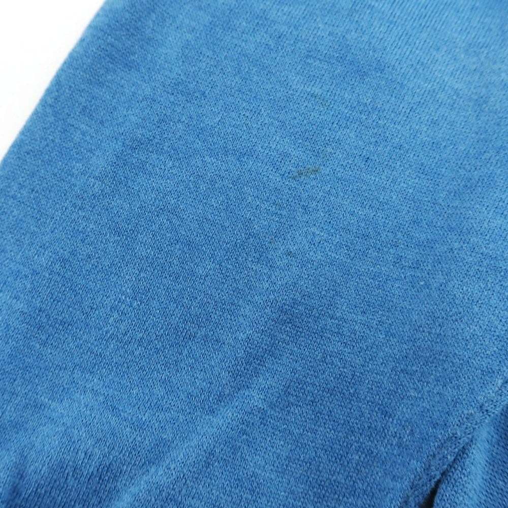 【中古】サラ SALA ハイゲージ コットンシルク クルーネック プルオーバーニット ブルー【サイズ1】【 状態ランクB 】【 メンズ 】