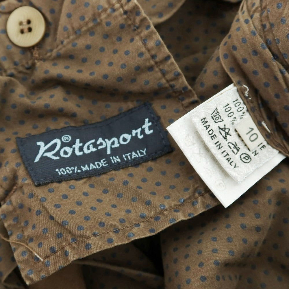 【中古】ロータスポーツ ROTA SPORTS コットン カジュアルスラックスパンツ ブラウン【サイズ46】【 状態ランクC 】【 メンズ 】 [EPD]