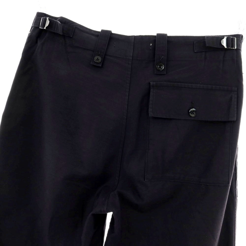 【中古】ユナイテッドアローズ UNITED ARROWS コットン ワイド ワークパンツ ブラック【 M 】【 状態ランクC 】【 メンズ 】