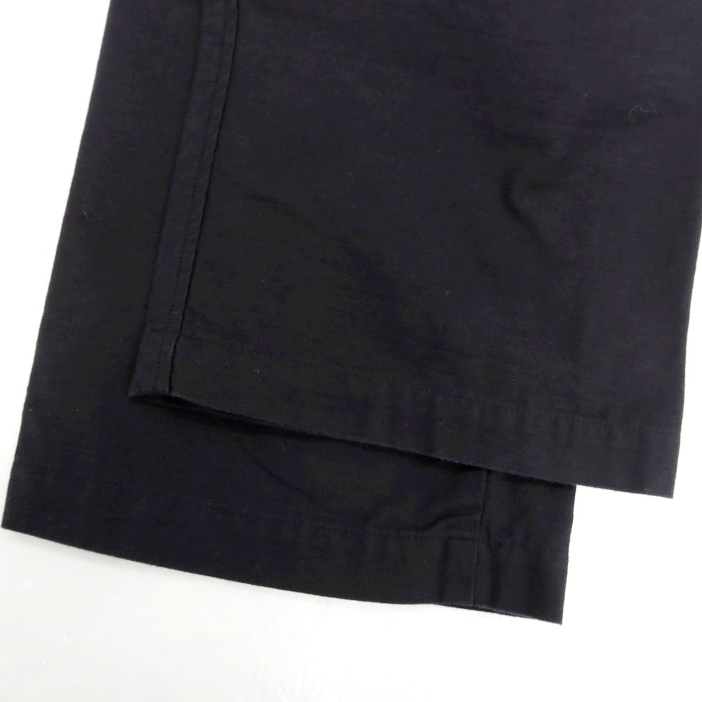 【中古】ユナイテッドアローズ UNITED ARROWS コットン ワイド ワークパンツ ブラック【 M 】【 状態ランクC 】【 メンズ 】