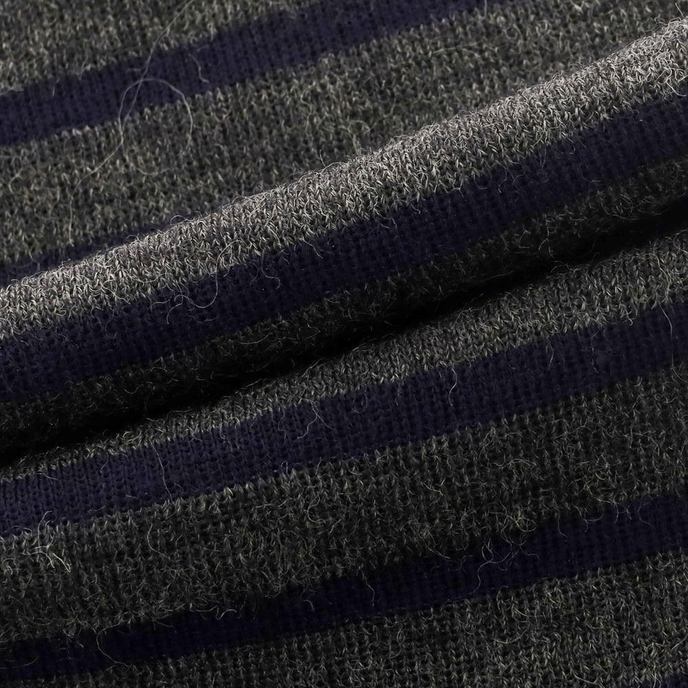 【中古】セントジェームス SAINT JAMES ウール ボーダー マフラー グレーxネイビー【 状態ランクB 】【 ユニセックス 】