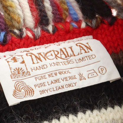 【中古】インバーアラン INVERALLAN ウール ボーダー マフラー マルチカラー【 状態ランクB 】【 ユニセックス 】