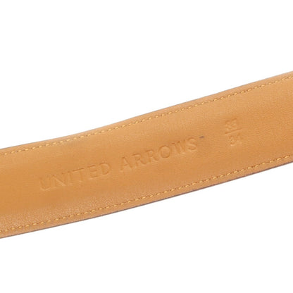 【中古】ユナイテッドアローズ UNITED ARROWS レザー ベルト ブラウン【 85 】【 状態ランクC 】【 メンズ 】