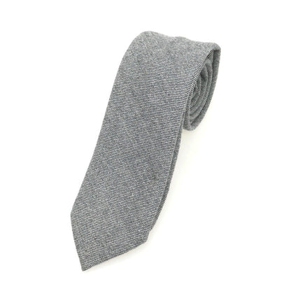 【中古】フィオリオ FIORIO UNITED ARROWS別注 ウール 無地ネクタイ グレー【 状態ランクB 】【 メンズ 】