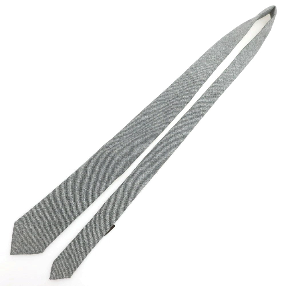 【中古】フィオリオ FIORIO UNITED ARROWS別注 ウール 無地ネクタイ グレー【 状態ランクB 】【 メンズ 】