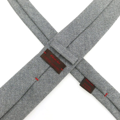 【中古】フィオリオ FIORIO UNITED ARROWS別注 ウール 無地ネクタイ グレー【 状態ランクB 】【 メンズ 】