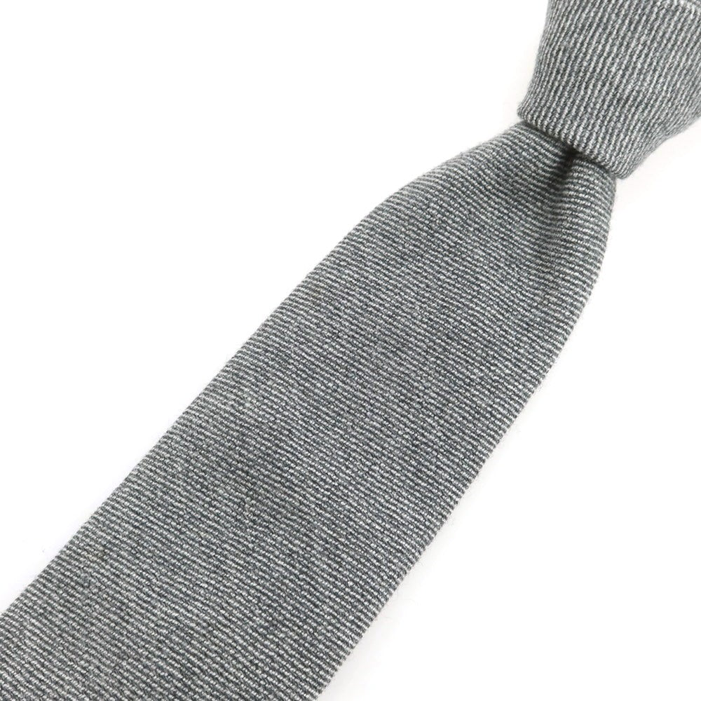 【中古】フィオリオ FIORIO UNITED ARROWS別注 ウール 無地ネクタイ グレー【 状態ランクB 】【 メンズ 】