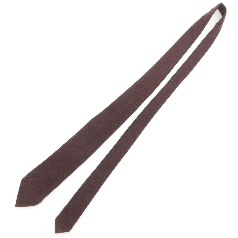 【中古】フィオリオ FIORIO UNITED ARROWS別注 ウール 無地ネクタイ パープル系【 状態ランクB 】【 メンズ 】