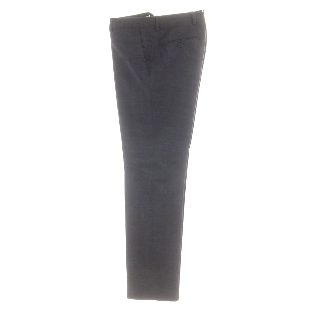 【中古】ラルディーニ LARDINI ストレッチウール チェック 3つボタンスーツ ダークグレーxワイン【 48 】【 状態ランクC 】【 メンズ 】
