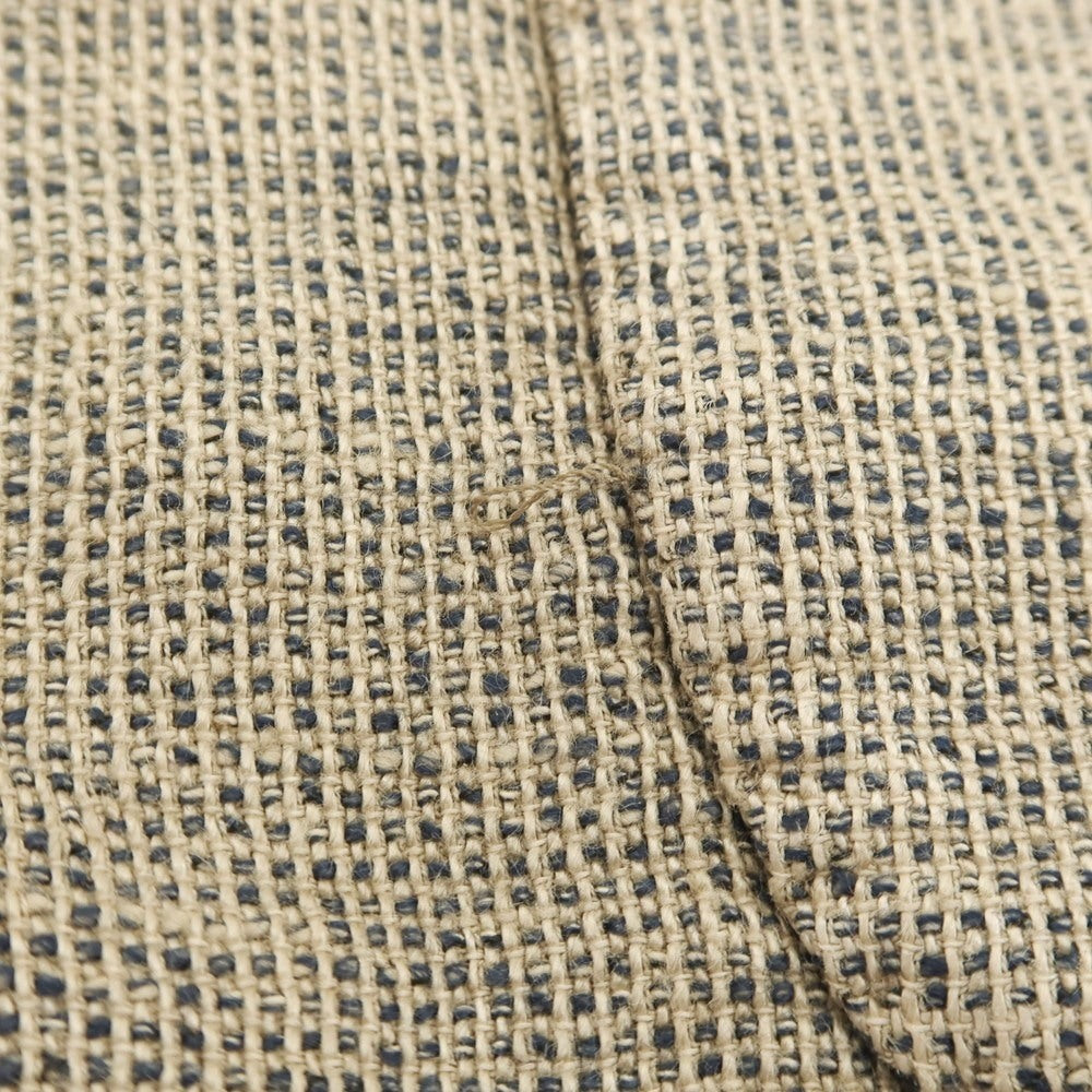 【中古】ラルディーニ LARDINI リネンコットンアクリルナイロン 3B カジュアルジャケット ベージュxネイビー【 48 】【 状態ランクB 】【 メンズ 】