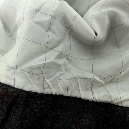 【中古】ボリオリ BOGLIOLI DOVER ウール チェック テーラードジャケット ダークグレーxレッド【 48 】【 状態ランクC 】【 メンズ 】