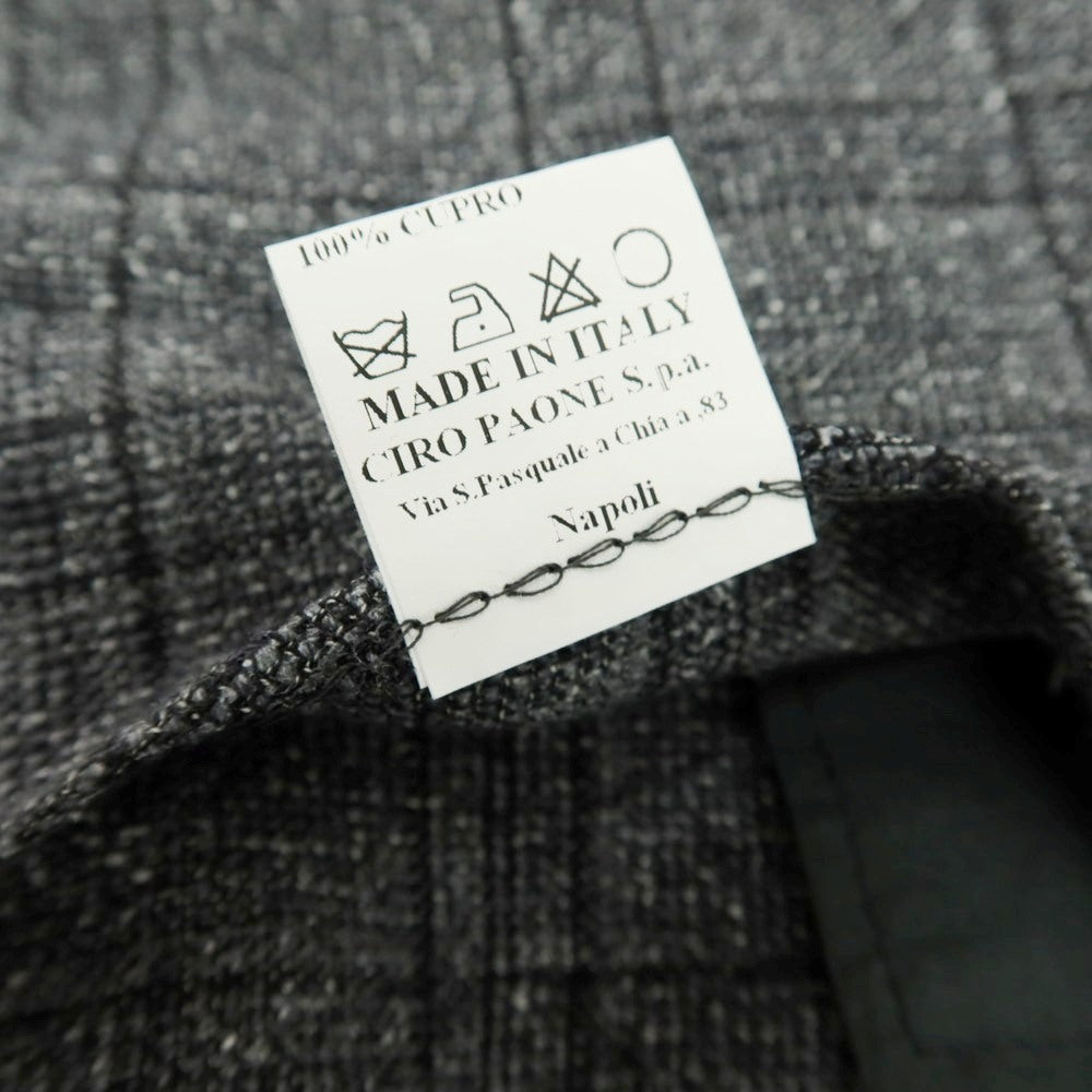 【中古】サルトリオ Sartorio シルクウール チェック 3B テーラードジャケット グレーxブラック【 48 】【 状態ランクB 】【 メンズ 】