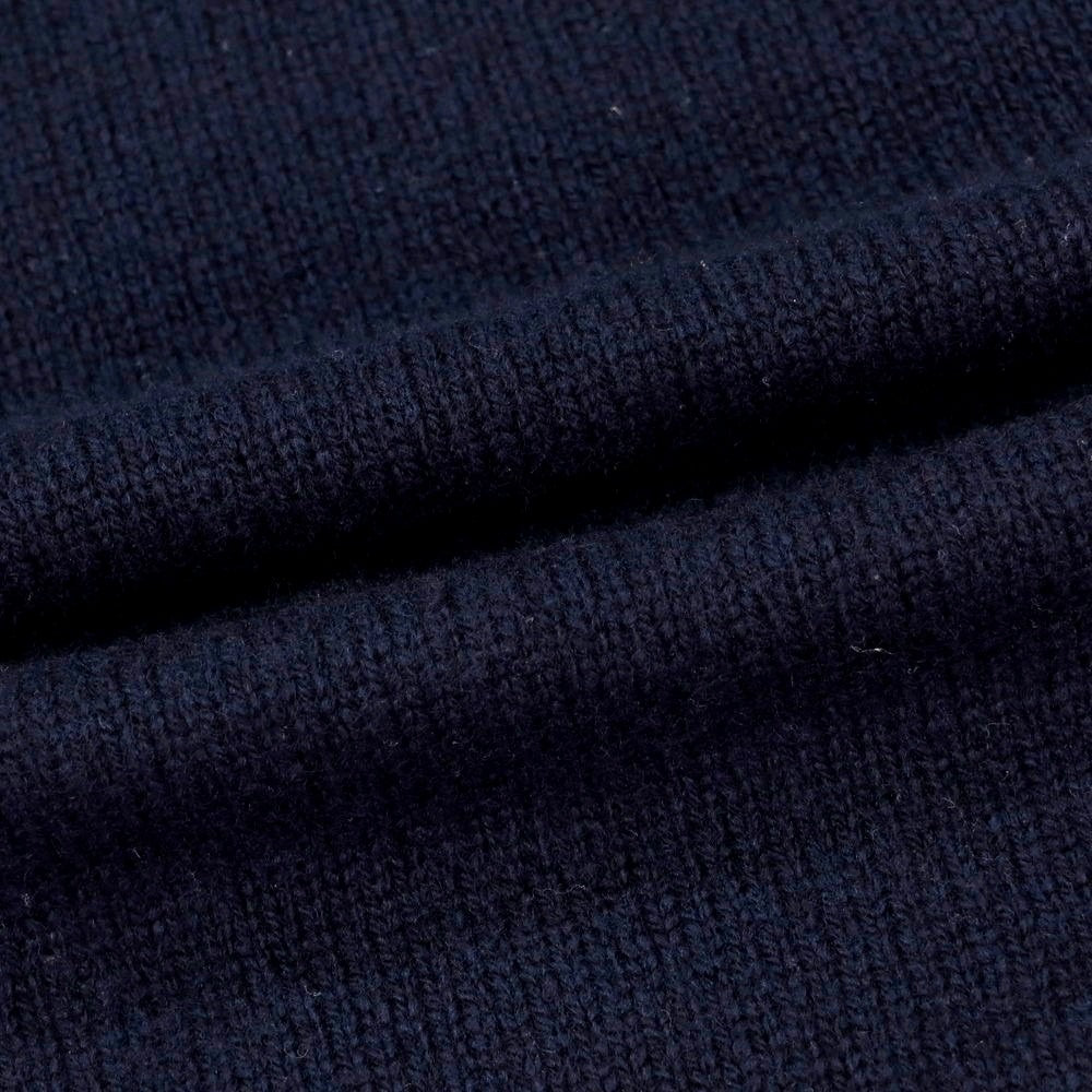 【中古】ドルモア DRUMOHR ウール クルーネック プルオーバーニット ネイビー【 48 】【 状態ランクC 】【 メンズ 】