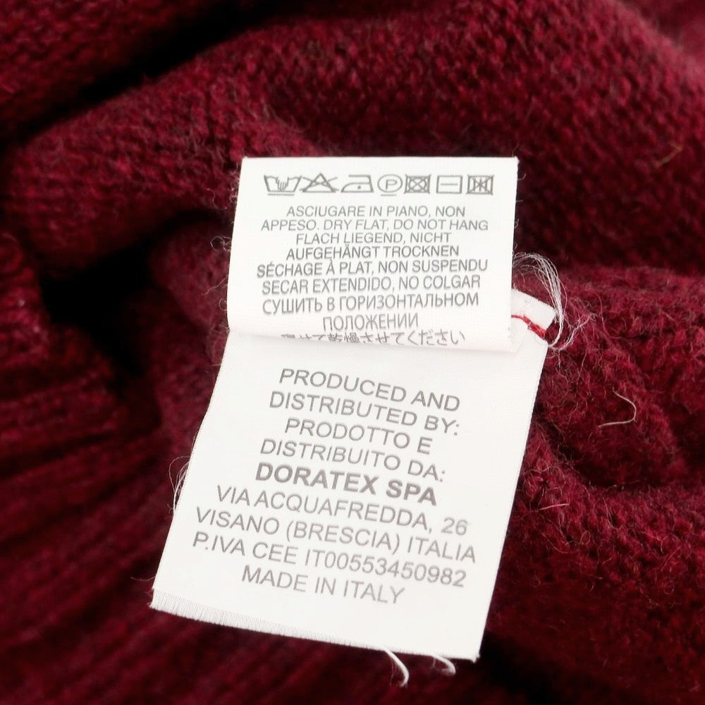 【中古】マックリッチ McRitchie ウール クルーネック プルオーバーニット ワインレッド【 48 】【 状態ランクB 】【 メンズ 】