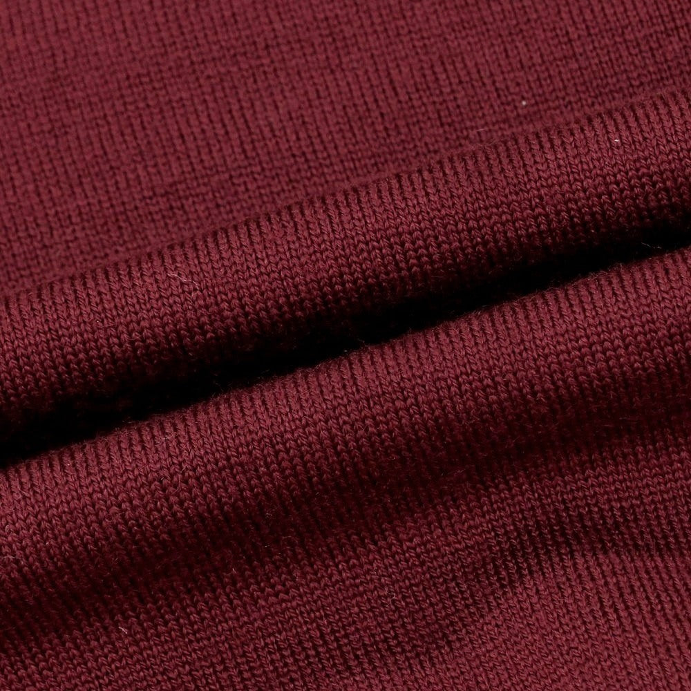 【中古】ジョンスメドレー JOHN SMEDLEY ハイゲージ ウール Vネック プルオーバーニット ワインレッド【 M 】【 状態ランクB 】【 メンズ 】